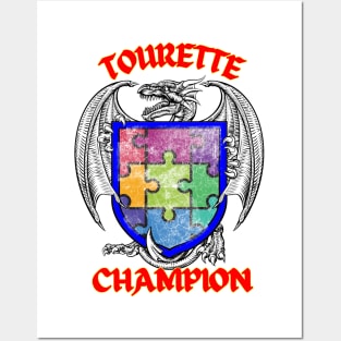 Tourette Champion Dragon Shield Posters and Art